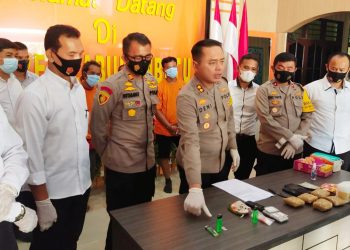 Tembak Tersangka, Polsek Kota Pinang Gagalkan Peredaran 1 KG Sabu