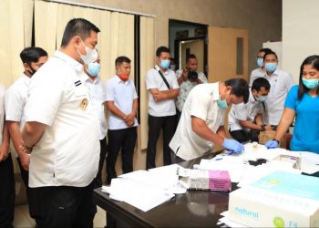 Bupati Labura Inspeksi dan Tes Urine Mendadak, Seorang TKS di Setda Positif Narkoba