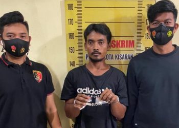 Transaksi Sabu di Kisaran, Hari Pratama Meringkuk di Sel Polsek Kisaran Kota