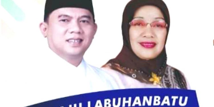 Paslon Cabup dan Cawabup Labuhanbatu nomor urut 2, H Erik Adtrada Ritonga - Hj Ellya Rosa Siregar.