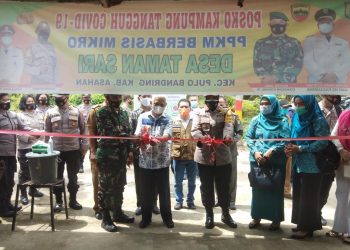 Ini Pesan Wakapolres dan Bupati Asahan saat Resmikan Desa Taman Sari Sebagai Kampung Tangguh Berbasis Mikro