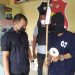 Tersangka pelaku pencurian yang diringkus polisi.