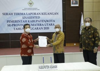 Pihak BPK Terima LKPD Kabupaten Asahan Tahun 2020