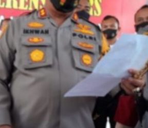 Kapolres Batubara AKBP H Ikhwan Lubis SH MH memberikan keterangan pers