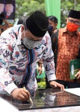 Atraksi Pencak Silat Warnai Peresmian Tugu Kerukunan Umat di Tanjungbalai