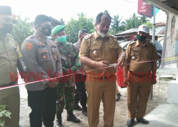 Wakil Bupati Asahan Resmikan Posko Siaga Kampung Tangguh di Desa Serdang