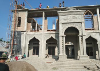 Masjid Nurul Huda Meranti Butuh Donatur Untuk Lanjutkan Pembangunan