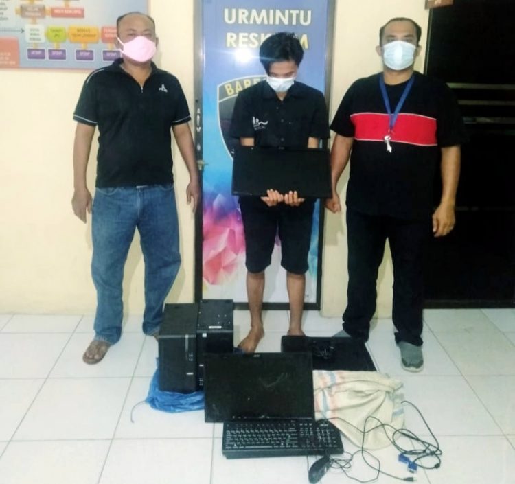 Curi Barang Elektronik Sekolah, Arman Maulana Diciduk Polsek Teluk Nibung, 2 Pelaku Lagi Masih Buron