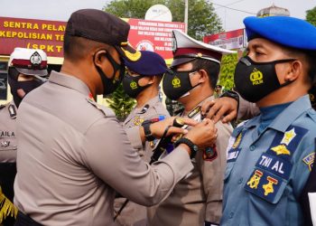 Ini Pesan Kapolres Tanjungbalai saat Pimpin Apel Gelar Pasukan Operasi Keselamatan Toba 2021