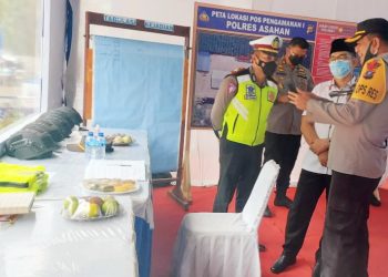 Tim Kompolnas Monitoring Pos Pam Operasi Ketupat Toba 2021 Polres Asahan