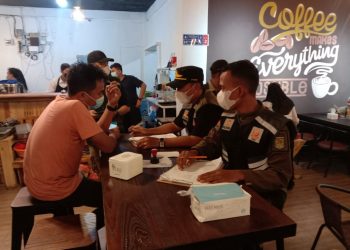 Satpol PP Asahan Lakukan Penertipban dan Imbauan pada Pemilik Cafe, Warung dan PKL