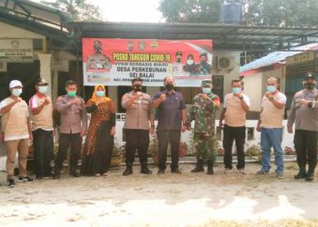 Dalam Sehari, Polsek Kota Kisaran Sosialisasi PPKM – Mikro di Tiga Desa di Asahan
