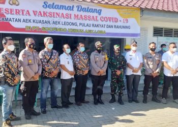 Kerjasama dengan PT Socfindo, Polres Asahan Gelar Vaksinasi Covid-19 Massal di Kebun Aek Loba