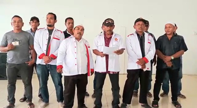 Deklarasi pengunduran diri 13 PAC Gerindra Kabupaten Asahan.