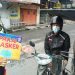 Tempelin Stiker, Sosialisasi ‘Ayo Pakai Masker’ ala Sat Lantas Polres Tanjungbalai