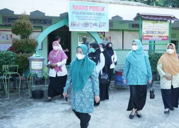 Hadapi Lomba PAAR Provsu, Ketua TP PKK Asahan Lakukan Pembinaan di Desa Hessa Air Genting