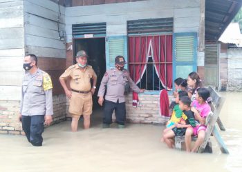 Sei Sekasem Meluap, Rendam Desa Gajah, Kades: Karena Belum Ada Normalisasi Sungai