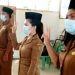 Perangkat Desa Air Putih Diambil Sumpah dan Dilantik Camat Meranti