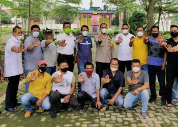 Kunjungi Warung Jurnalis Asahan, Kapolres Silaturahmi dengan Wartawan