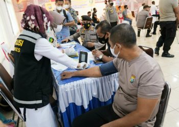 Kapolres Asahan Tinjau Pelaksanaan Rikkes Berkala II Personil