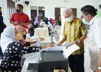Bupati dan Wakil Asahan Tinjau Pelaksanaan Vaksin untuk 300 Guru Paud, TK, SD dan SMP