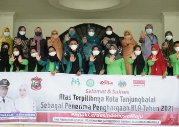 Kota Tanjungbalai Raih Penghargaan Kota Layak Anak Tahun 2021 Kategori Madya 