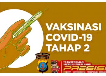 Hari Ini Polres Asahan Gelar Vaksinasi Covid-19 Tahap Kedua