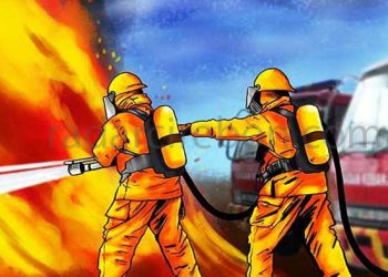 Ilustrasi Rumah di Jalan Pembangunan Asahan Terbakar