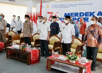 Presiden RI Resmikan Pelepasan Merdeka Ekspor Pertanian Provsu Senilai Rp209,6 Miliar Secara Virtual
