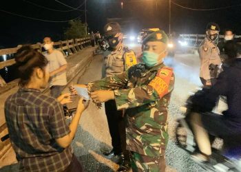 Kapolsek Sei Kepayang Gelar Operasi Yustisi di Jembatan Tabayang Asahan