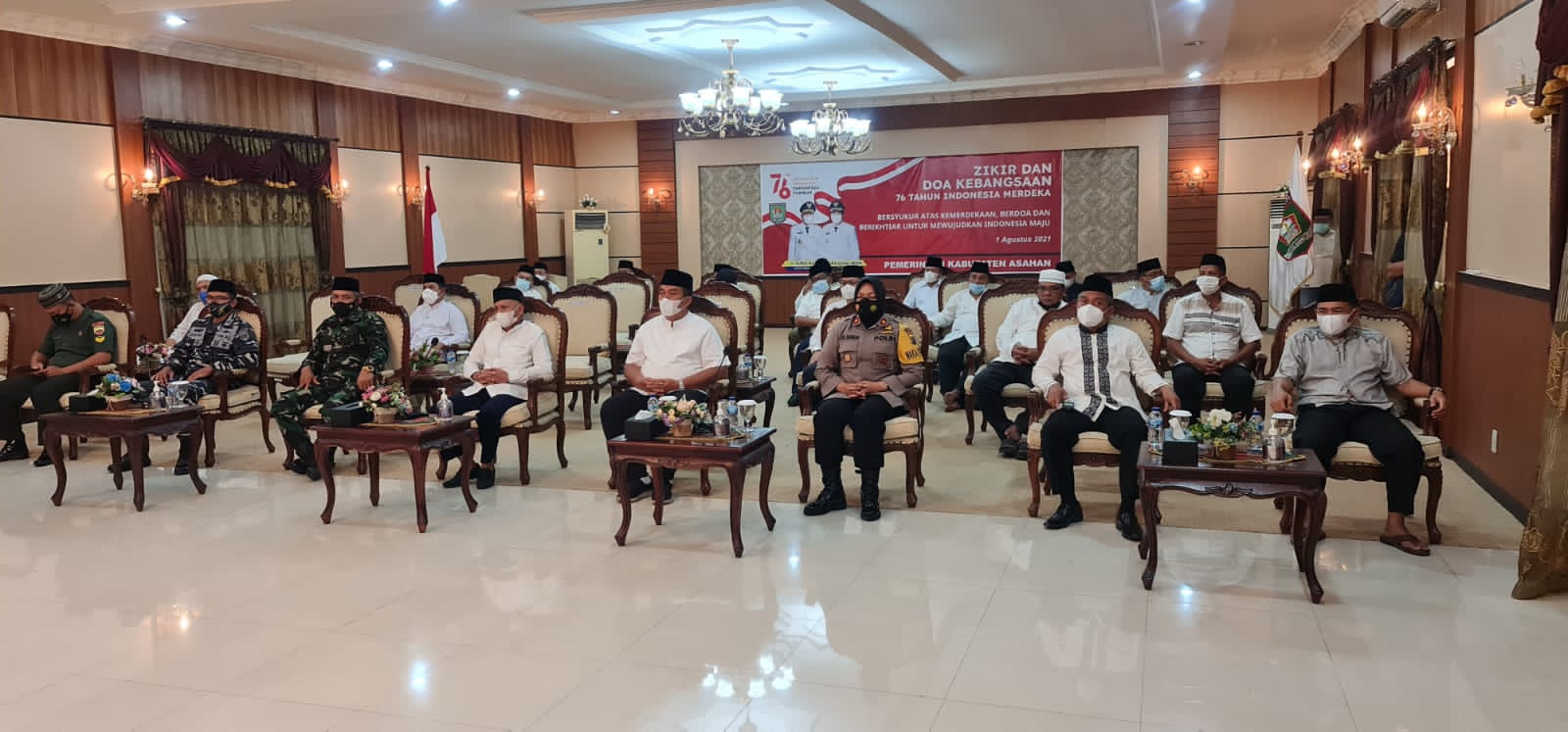 Bupati Asahan Berharap, Zikir dan Doa Kebangsaan 76 Tahun Indonesia Merdeka Bisa Memberikan Kebaikan