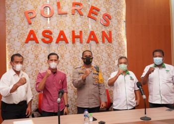 Kapolres Asahan Ajak HKTI Jaga Ketahanan Pangan Dimasa Pandemi Covid 19