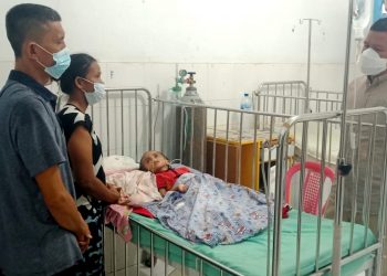 Balita Penderita Gizi Buruk Dikunjungi Camat Aek Kuasan Asahan