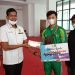 Atlet asal Kabupaten Asahan yang akan bertanding di PON Papua menerima bantuan dari Pengurus KONI Asahan.