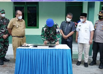Wabup Asahan Dampingi Danpomdam I/BB Resmikan Rehab Asrama Subdenpom 1/1-4 Kisaran