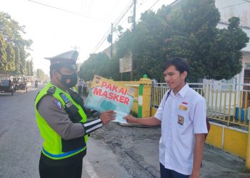 Sukseskan Operasi Patuh Toba 2021, Sat Lantas Polres Tanjungbalai Tingkatkan Sosialisasi Prokes