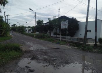 (Ignatius Siagian/taslabnews) Lokasi  penangkapan sabu di Jalan Sriwijaya, Kota Tanjungbalai 