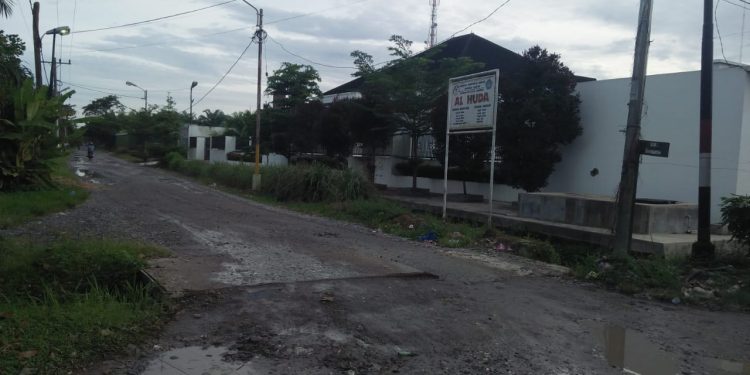 (Ignatius Siagian/taslabnews) Lokasi  penangkapan sabu di Jalan Sriwijaya, Kota Tanjungbalai 