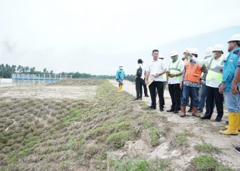 Ini Pesan Bupati Asahan saat Tinjau Pembangunan Bendungan