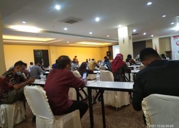 Para kades di Asahan saat mengikuti bimtek