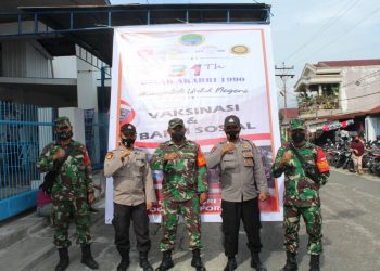 Alumni AKABRI 1990 Gelar Vaksinasi Massal dan Baksos di Kota Siantar
