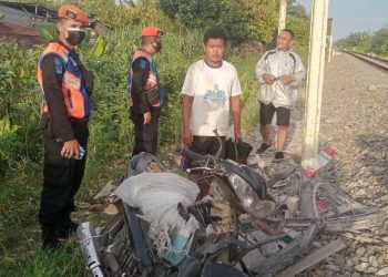 Ditabrak Kereta Api di Perlintasan Tanpa Palang Pintu di Kisaran, Nyawa Karyawan Toko Selamat, Keramik Pesanan Hancur