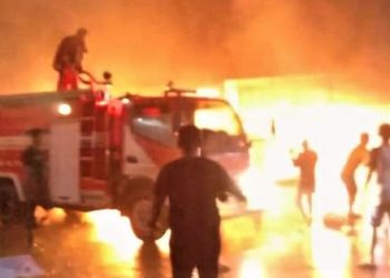 Diduga Korsleting, Api Lahap Dagangan Warga Panglima Polem Kisaran