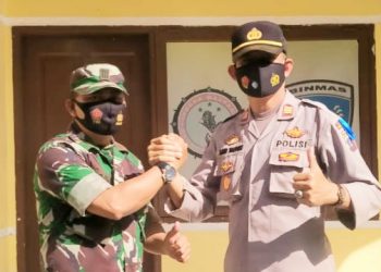 Pererat Silaturahmi, Polsek Siantar Martoba Konsolidasi dengan Koramil 01/SU