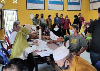 Polres Asahan Vaksin 620 Warga