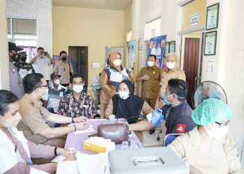 Ini Pesan Bupati Asahan saat Tinjau Vaksinasi di Lima Puskesmas