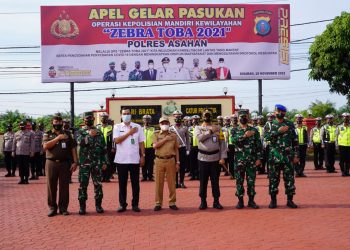 Kapolres Asahan Berharap Masyarakat Patuhi Aturan Lalulintas dan Protokol Kesehatan