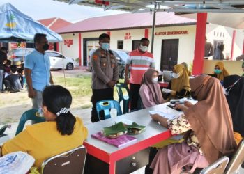 380 Warga Divaksin Pihak Polsek Kisaran Kota