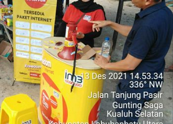 Hore.. Warga di Desa Tanjung Pasir dan Kampung Banjar Labura Sekarang Bisa Akses Jaringan 4G IM3