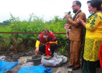 Golkar Tanjungbalai Lakukan Peletakan Pertama Pembangunan Gereja Pentakosta 